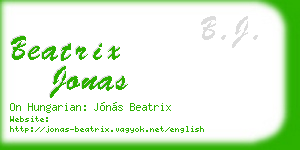 beatrix jonas business card