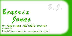 beatrix jonas business card